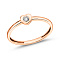 Золотое кольцо Сердце с бриллиантом (арт. К011717005)