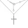 Кольє з білого золота Хрестик з діамантами (арт. Ц341190020б) – зображення 2