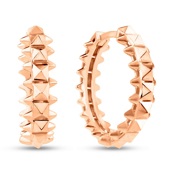 Золотые серьги-кольца (арт. 1091466/20) – изображение 1