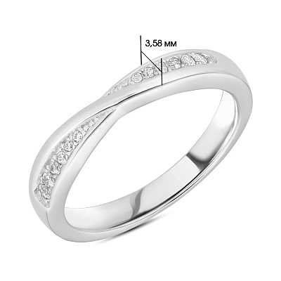 Серебряное кольцо с фианитами (арт. 7501/4829)