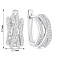 Серьги из серебра с фианитами (арт. 7502/2199373) – изображение 2