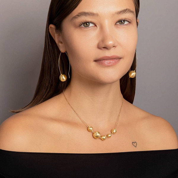 Кольє Francelli з жовтого золота (арт. 352869ж) – зображення 3