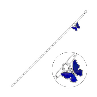 Золотой браслет Бабочка (арт. 3261030бес)