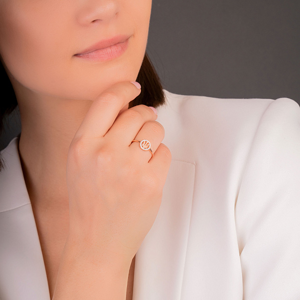 Золотое кольцо Герб Украины-Трезубец (арт. 141272) – изображение 3