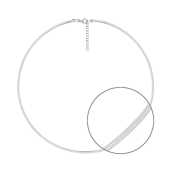 Колье-струна из серебра  (арт. 7507/1571) – изображение 1