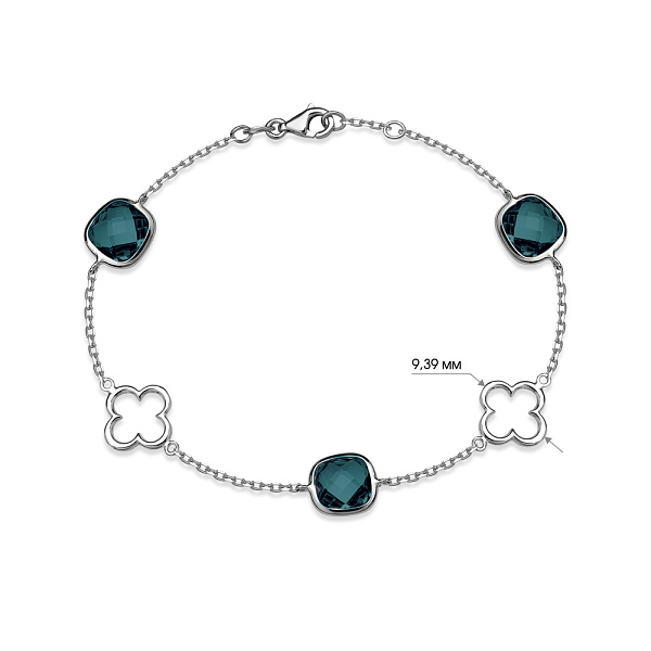 Золотой женский браслет с кварцем (арт. 323583бПкс) – изображение 10