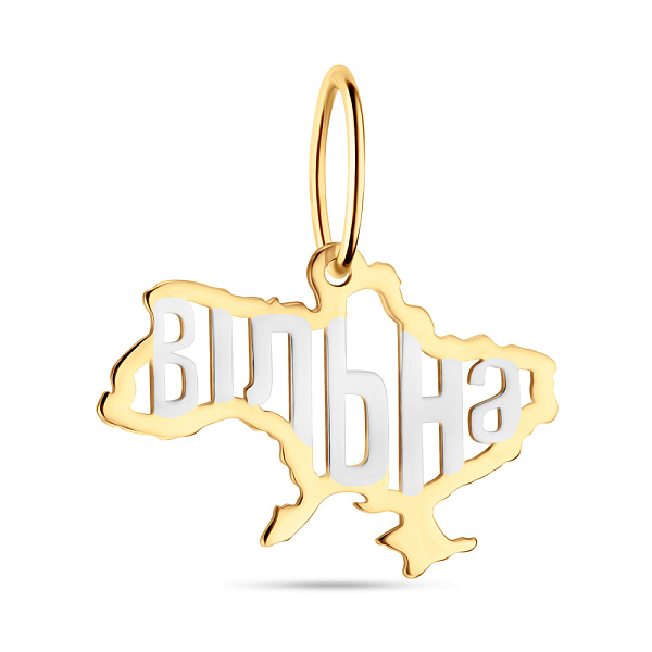 Кулон "Вільна" из желтого золота (арт. 440859жб) – изображение 1