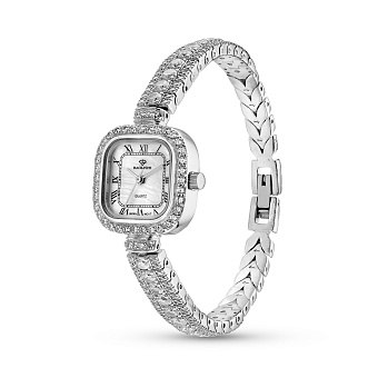 Фото Серебряные часы с россыпью камней (арт. 7526/327п)