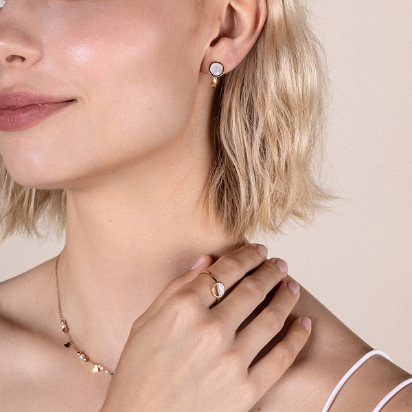 Кольцо из красного золота Лýна с перламутром (арт. 155818п) – изображение 3