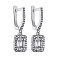 Серебряные серьги-подвески с фианитами (арт. 7502/4764) – изображение 1