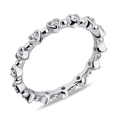 Серебряное кольцо с фианитами (арт. 7501/6584)