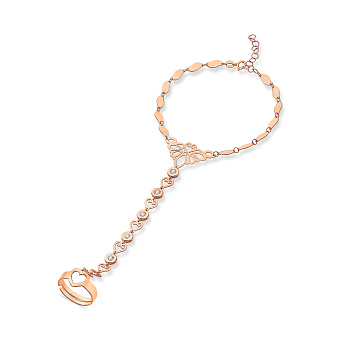 Слейв-браслет Francelli из красного золота (арт. 3261046)