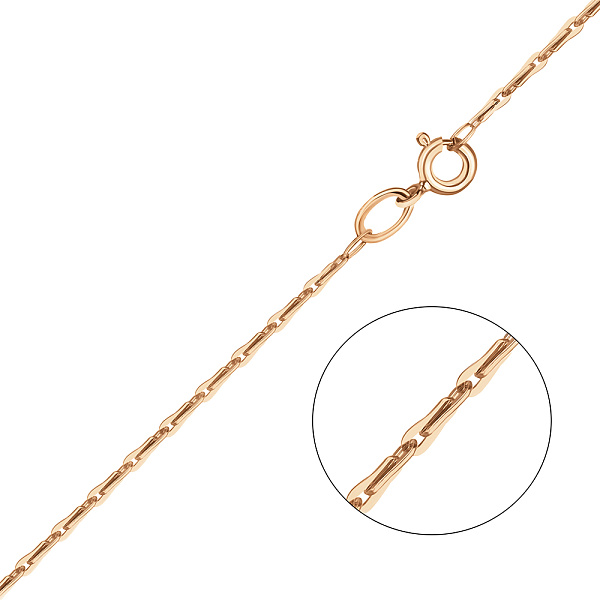 Золотая цепочка с декоративным плетением (арт. ц3017602) – изображение 1