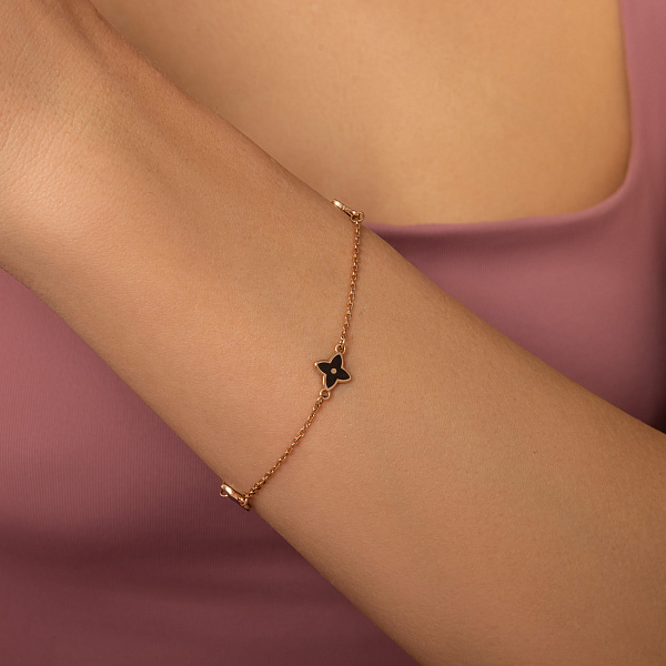 Браслет из красного золота с эмалью (арт. 640035ечД) – изображение 2