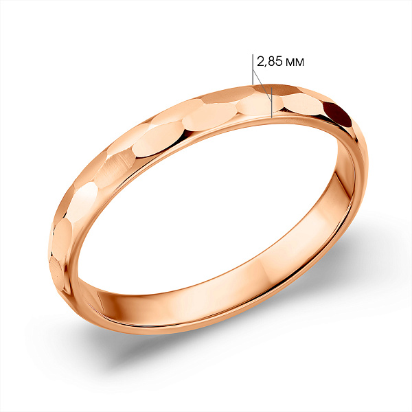 Золота обручка (арт. 239256) – зображення 2