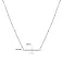 Золотое колье в белом цвете металла с фианитом (арт. 351460бкр) – изображение 3