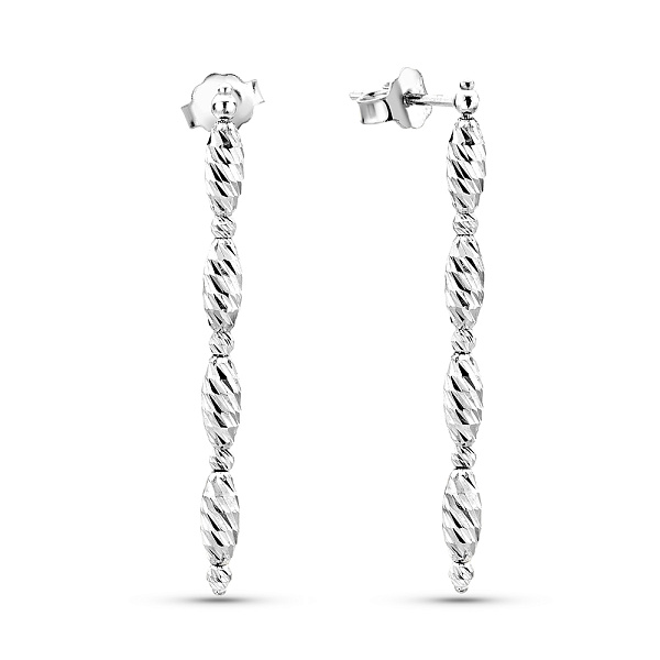 Серьги из белого золота Francelli (арт. 1091678б) – изображение 1