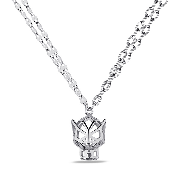 Срібне кольє Пантера з фіанітами (арт. 7507/2173) – зображення 1