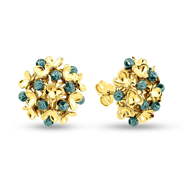 Сережки из желтого золота Francelli (арт. 1091612жг) – изображение 1