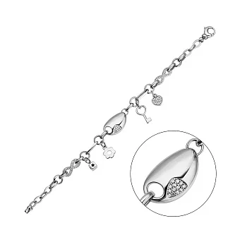 Браслет з білого золота (арт. 323978бегП4)