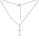 Серебряное колье Крестик без камней (арт. 7507/1960) – изображение 2