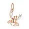 Золотой кулон Краб с родированием (арт. 424499р) – изображение 1
