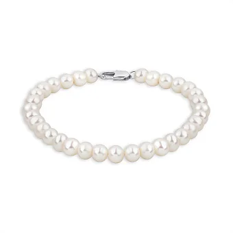 Браслет із перлів зі сталевою застібкою (арт. 9003/222/1жб)