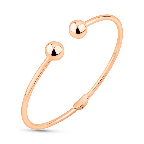 Жесткий браслет из красного золота (арт. 340047) – изображение 1