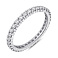 Серебряное кольцо с дорожкой из фианитов (арт. 7501/5372/1) – изображение 1