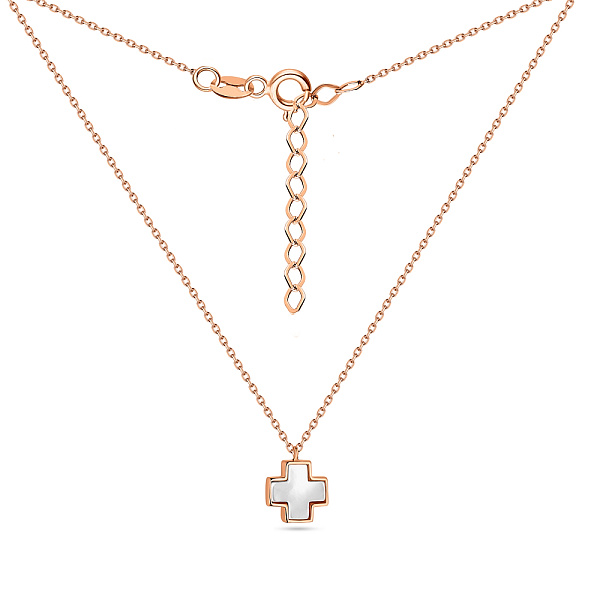 Колье золотое с перламутром (арт. 352187п) – изображение 2