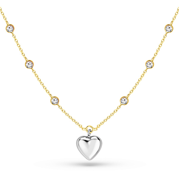 Колье из желтого и белого золота с фианитами (арт. 352653жб) – изображение 1