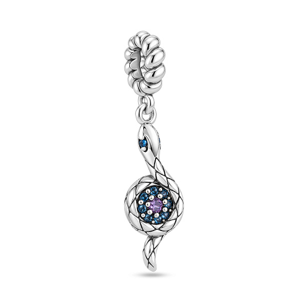 Серебряный шарм Змея (арт. 7903/4551агф) – изображение 1