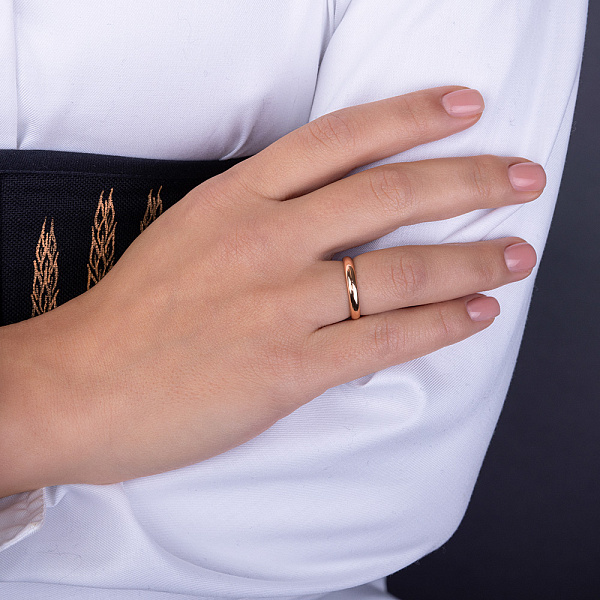 Золотое кольцо обручальное (арт. 239232) – изображение 2