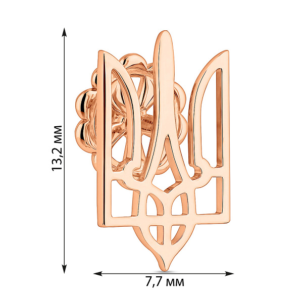 Золотий значок Герб України-Тризуб (арт. 360005) – зображення 3