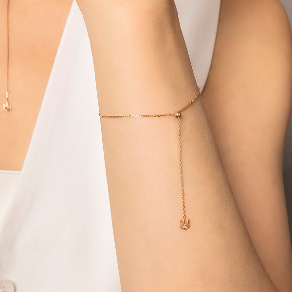 Браслет Fly из красного золота Герб Украины (арт. 340104) – изображение 3