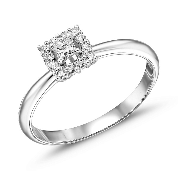 Золотое кольцо с бриллиантами (арт. 1190372202) – изображение 1