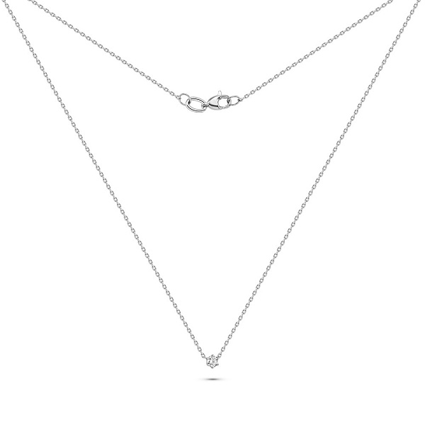 Золотое колье с бриллиантом (арт. 7111466202) – изображение 2