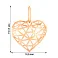 Золотой кулон Сердечко  (арт. 440960) – изображение 3
