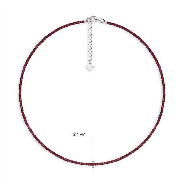 Намисто з граната зі сталевою застібкою (арт. 9016/600Г) – зображення 3