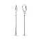 Сережки з білого золота з підвіскою (арт. 1091629б) – зображення 1