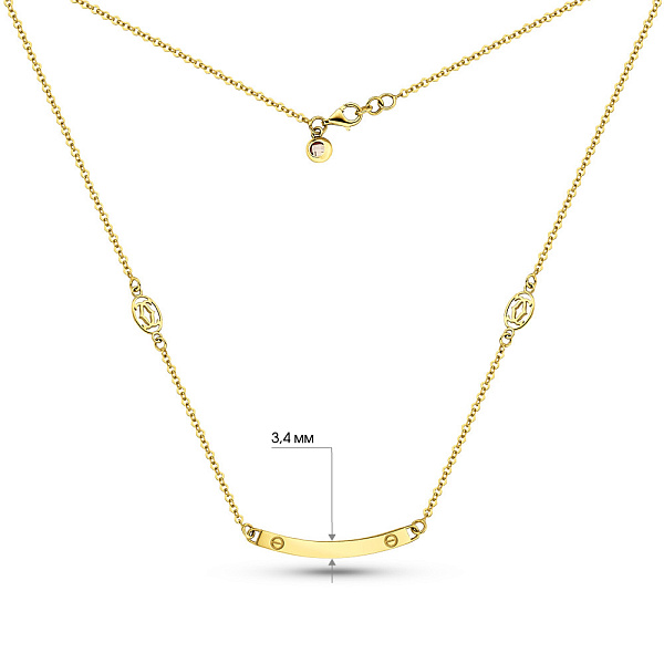 Колье из желтого золота (арт. 351440жкр) – изображение 3