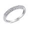 Серебряное кольцо с россыпью из фианитов (арт. 7501/7091) – изображение 1
