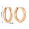 Серьги-кольца из красного золота (арт. 111192) – изображение 4