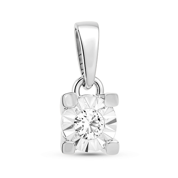 Золота підвіска  з діамантом (арт. П011733б) – зображення 1