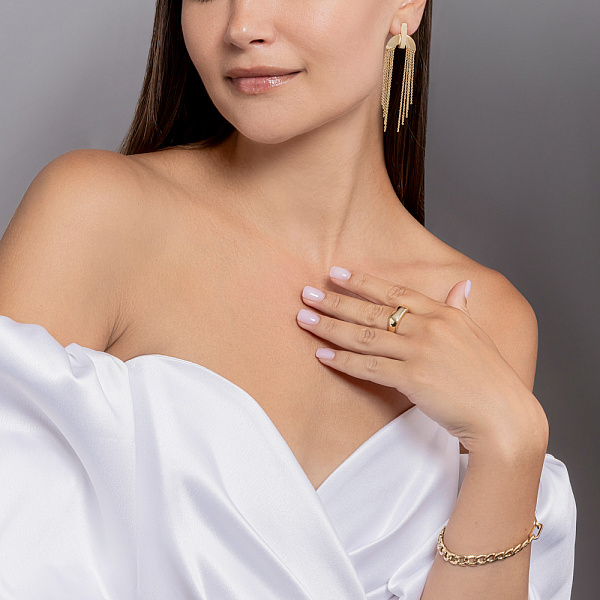 Золотые серьги с подвесками Francelli (арт. 1092044ж) – изображение 5