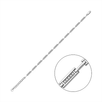Браслет из белого золота с бриллиантами (арт. Б011570020б)
