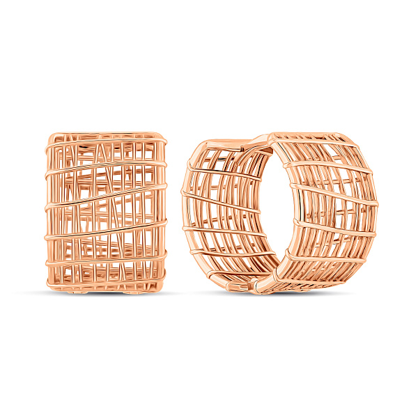 Серьги из красного золота (арт. 111280) – изображение 3