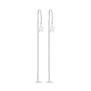 Фото Серьги-протяжки из серебра (арт. 7502/С2/1551)