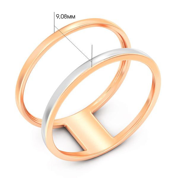 Золотое кольцо без камней (арт. 140780) – изображение 4