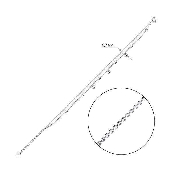 Серебряный браслет Trendy Style (арт. 7509/4078) – изображение 2
